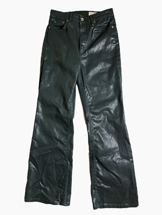 rag & bone Denim - Rag & Bone Casey High-Rise Ankle Flare - Coated Pine Grove